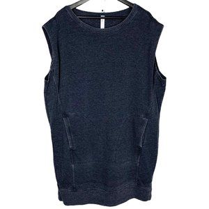 NWT Daily Practice Dark Grey Oversized Sleeveless Sweater Dress Large